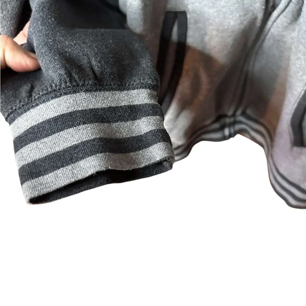 Gray and Black 2 tone Large  Reggae on the River  Zip-Up Hoodie
